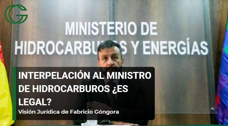 Interpelación en la Asamblea Legislativa Plurinacional al Ministro de Hidrocarburos, explicación por el abogado Fabricio Góngora.